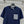CD 25 Knitted Short-sleeved Top Blue and White Cotton