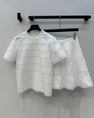 Celine 25 Suit White Cotton