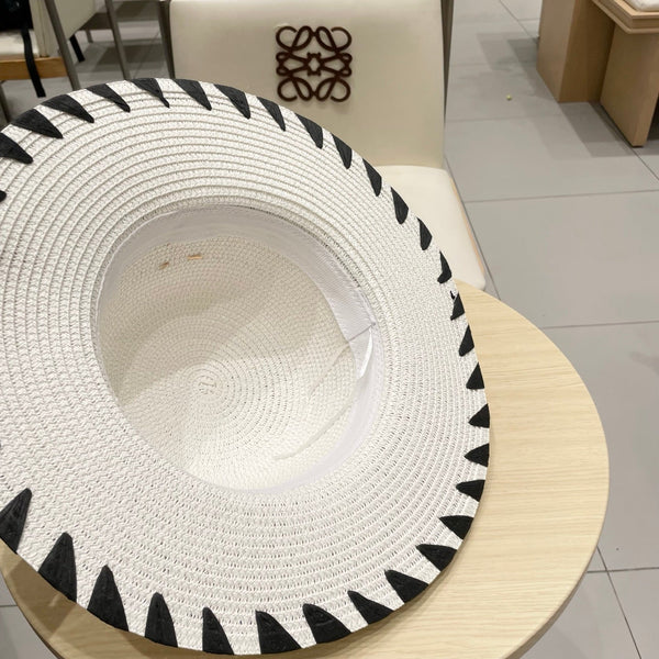 Chapeau de paille Chanel 25 Blanc 197914