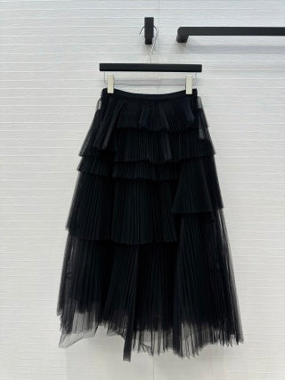 CD 25 Pleated Chiffon Skirt Polyester