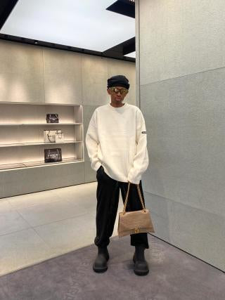 Balenciaga 25 Sweater White Wool 0011