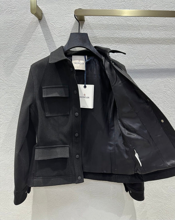 Moncler 2025 Grenoble Interlock Shirt Jacket Polyester