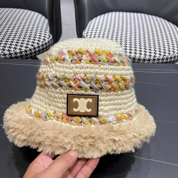 CE 26FW Color-Block Knit Beanie Wool 551997