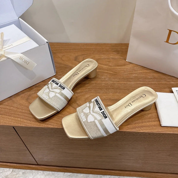 CD 26s Sandals Butterfly Canvas Cowhide 685422