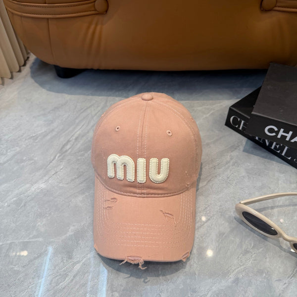 Miu Logo Hat Cotton 401100