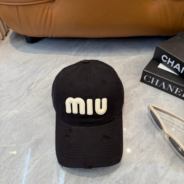 Miu Logo Hat Cotton 401100