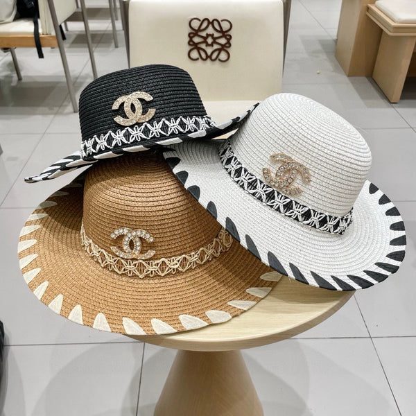 Chapeau de paille Chanel 25 Blanc 197914