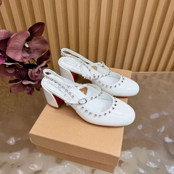 CL 2026 Janispikes 55mm Mary Jane Pumps Patent Leather 698239