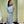 Prada 26 Blue and White Striped Drawstring Polo Shirt & Skirt in Cotton