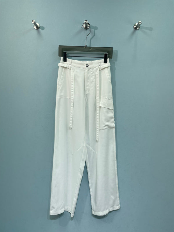 Pantalon large Chanel en polyester