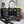 CD Book Tote Black with Revolution Flowers in Canvas 288342