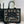 CD Book Tote Black with Revolution Flowers in Canvas 288342