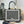 CD Book Tote with Black Oblique pattern and White Lace Frame in Canvas 288349