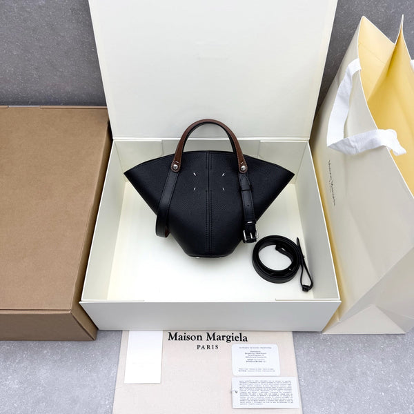 Maison Margiela Dress-age Tote Bag 35 Black in Cowhide