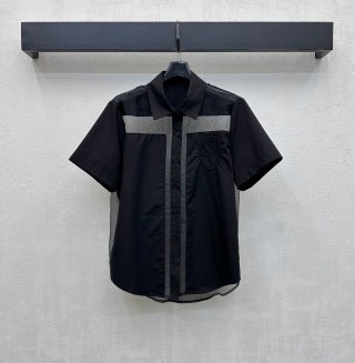 CD 26 Short-Sleeve Shirt with Mesh Panels White in Cotton