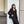 CD 26s Mid-Length Straight Skirt Black Wool Silk Lace