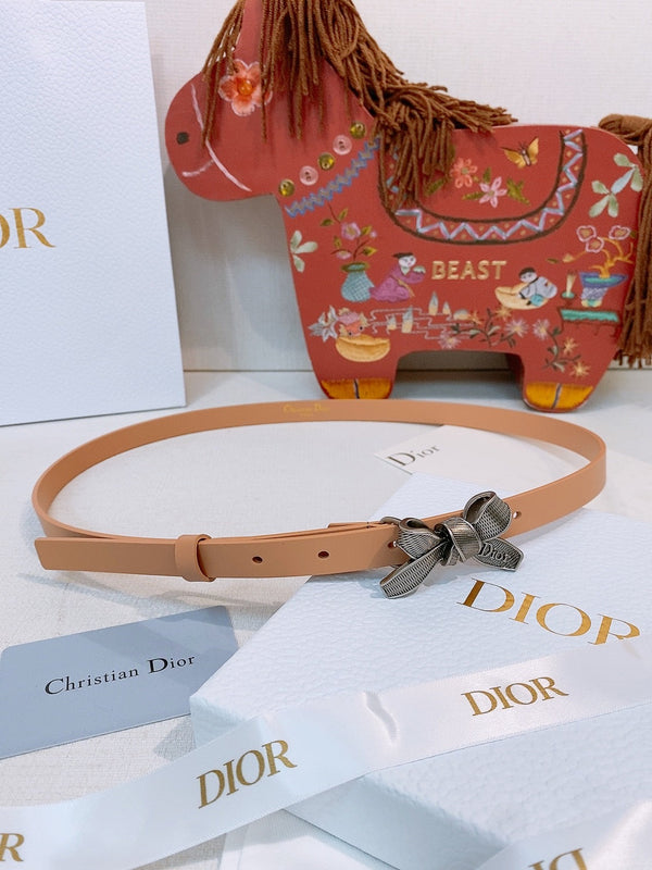 CD Diorissimo Bow Belt 1.5cm Leather 211672