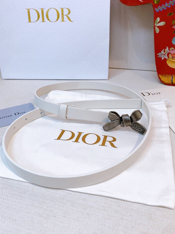 CD Diorissimo Bow Belt 1.5cm Leather 211672