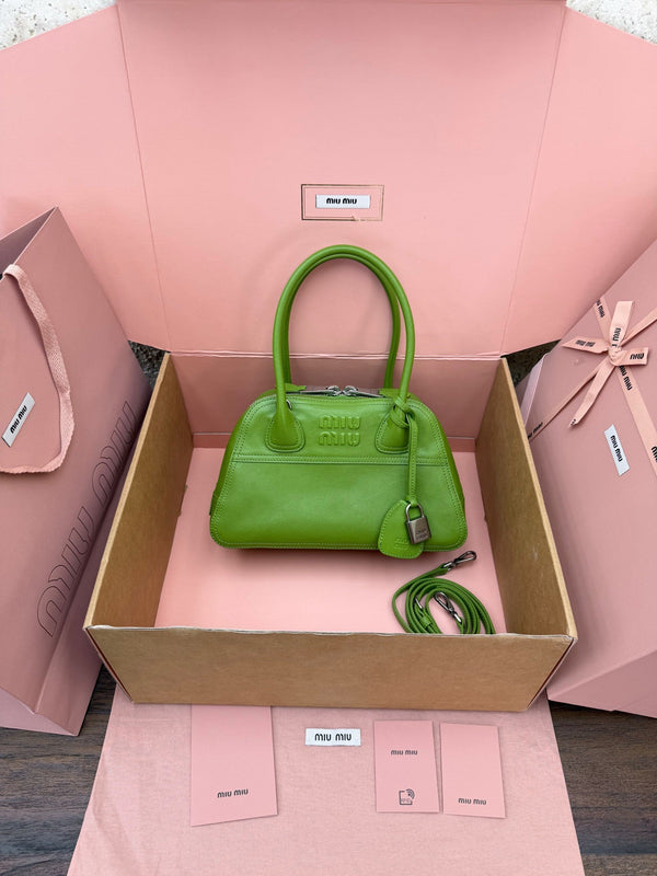Miu Vivant Bag 28cm Nappa Leather
