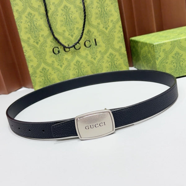 GG Reversible 2.5cm Belt Leather 213050
