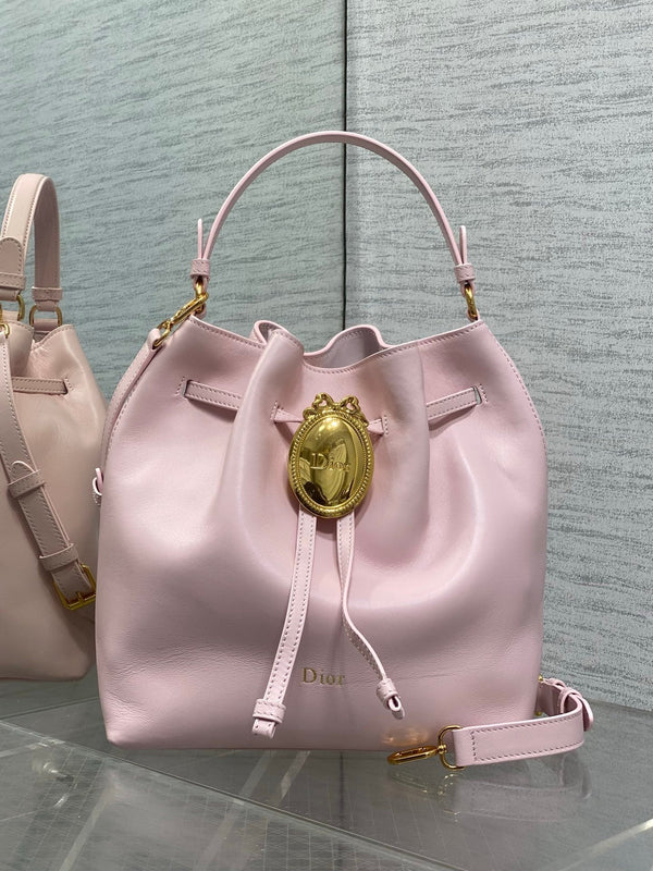 CD 2026 Bucket Bag 27cm Suede Lambskin