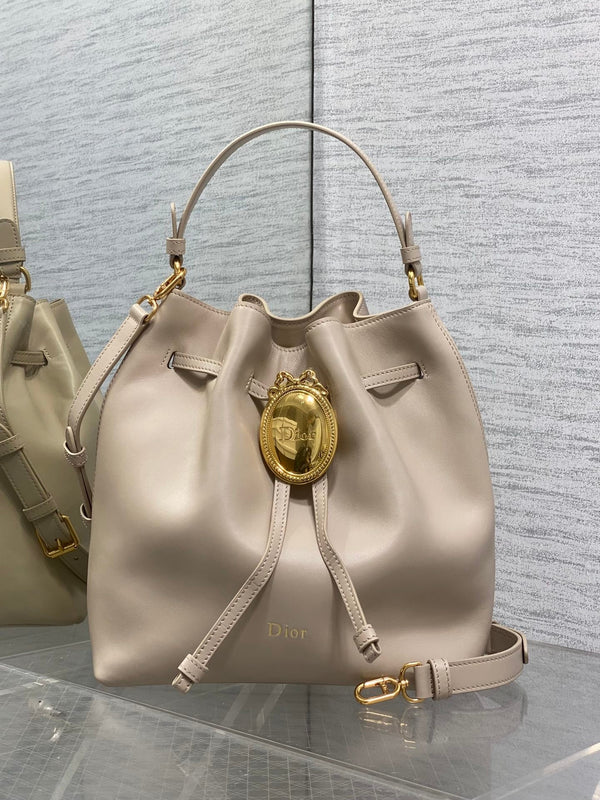 CD 2026 Bucket Bag 27cm Suede Lambskin