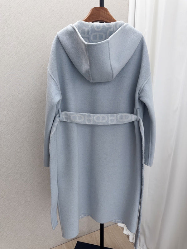 HM 26FW Hooded Coat Pig-Nose Detail Cashmere 440849