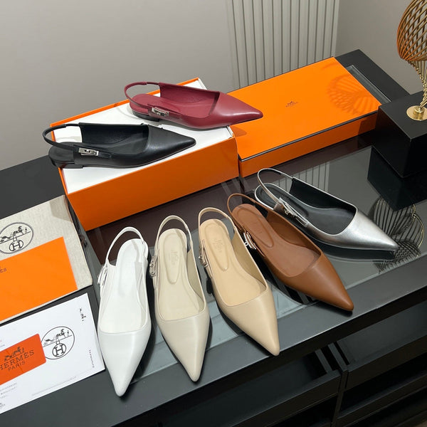 HM 26s Nicoletta Slingback Flats Leather 149098