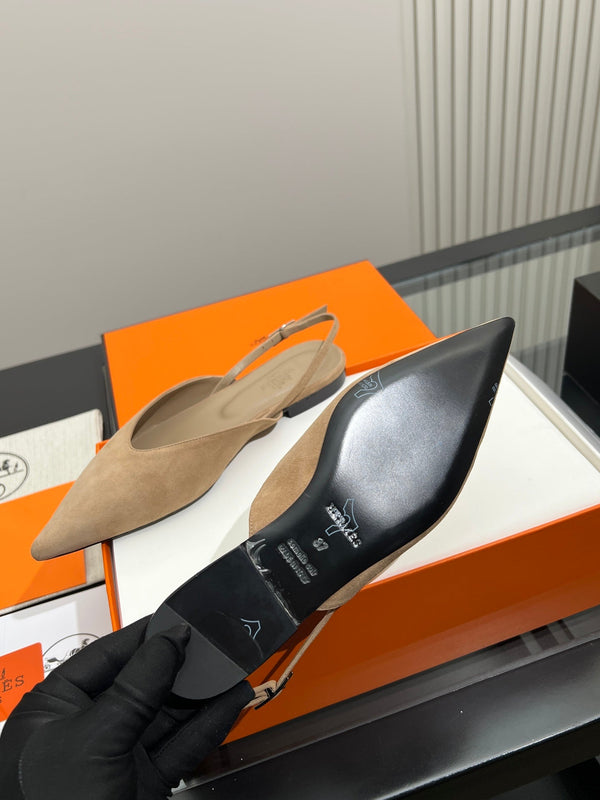 HM 26S Nicoletta Slingback Flats Leather 149117