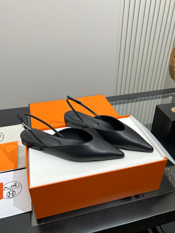 HM 26S Nicoletta Slingback Flats Leather 149117