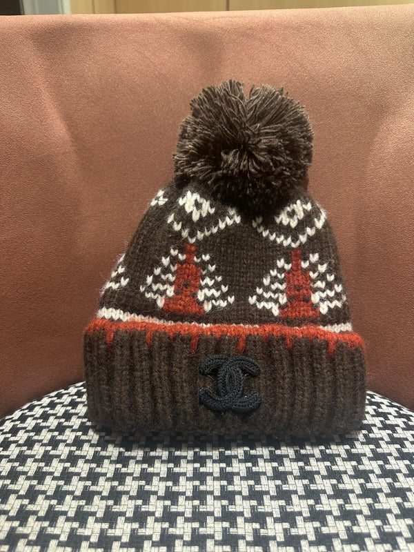 CC 26FW Color-Block Knit Beanie Wool 551952