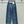 Chanel 2026 Jean Taille Haute Bleu Coton Imprimé Croco 363373