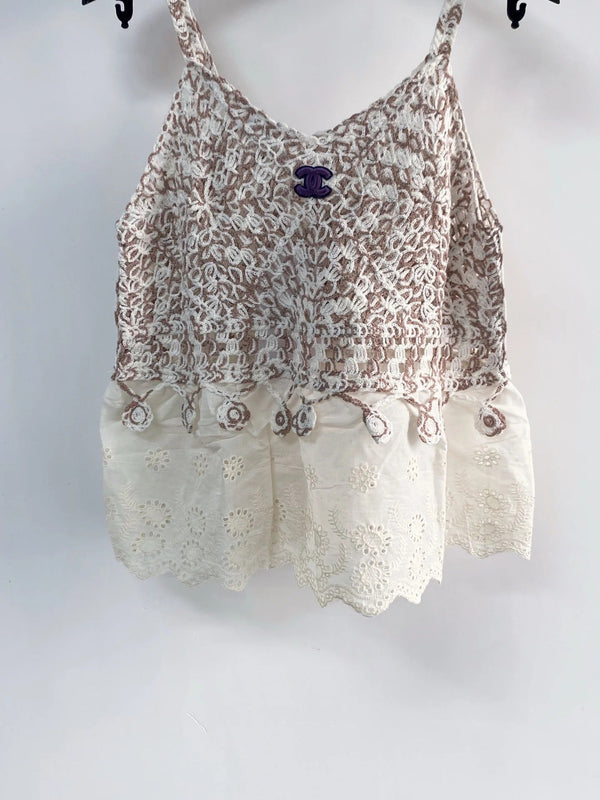 Chanel 2026 Camisole Marron Bleu Rouge Laine Cachemire