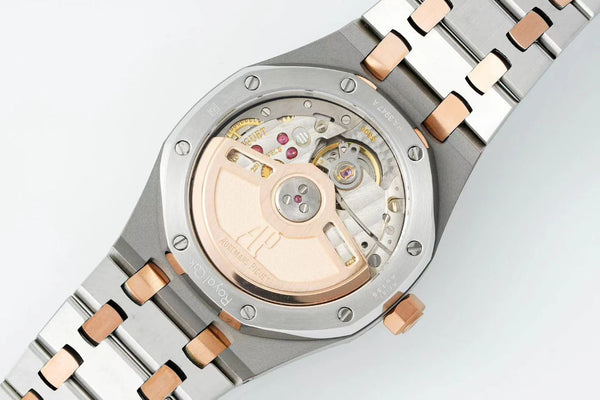 Audemars Piguet Royal Oak 34mm Boîtier Argent Cadran Marron Or Rose Acier