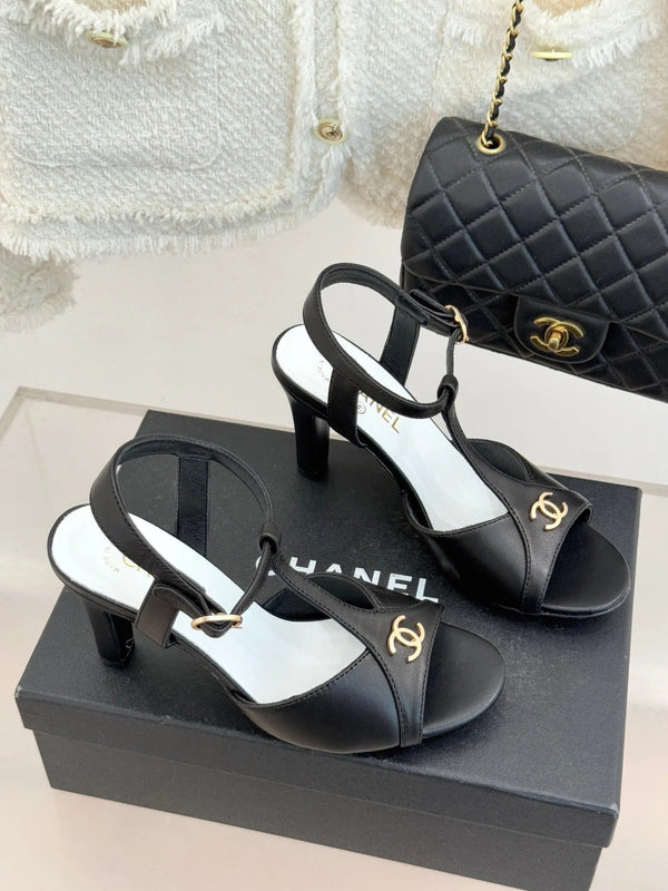 CC 2026 Sandales peep-toe 100 % peau de mouton