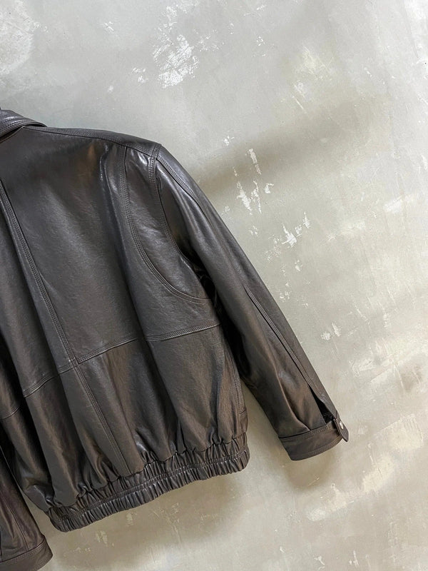 BLOUSON EN CUIR YSL 25S STYLE 220