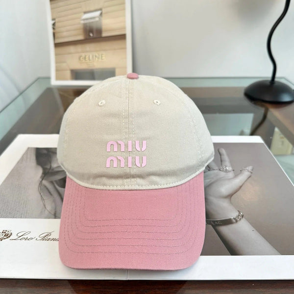 Miu Miu Two-tone Baseball Cap 229123