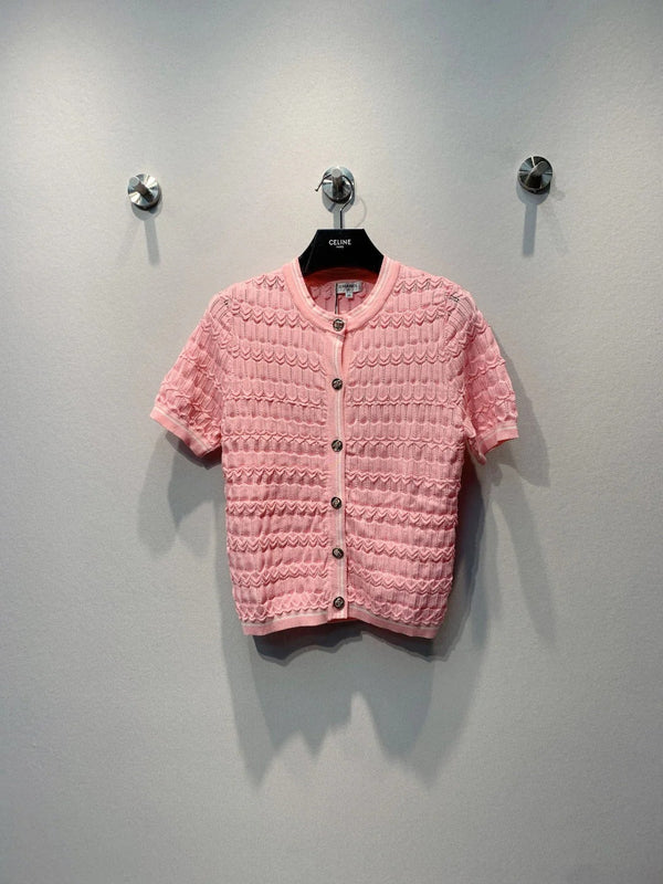 CC 2026 Openwork Knit Sweater Cardigan 402075