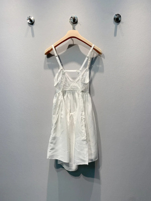 Miu 2026 Slip Dress White Cotton 400365
