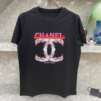 CC 2026 Short-Sleeve T-Shirt Pink Beige Cotton 472260