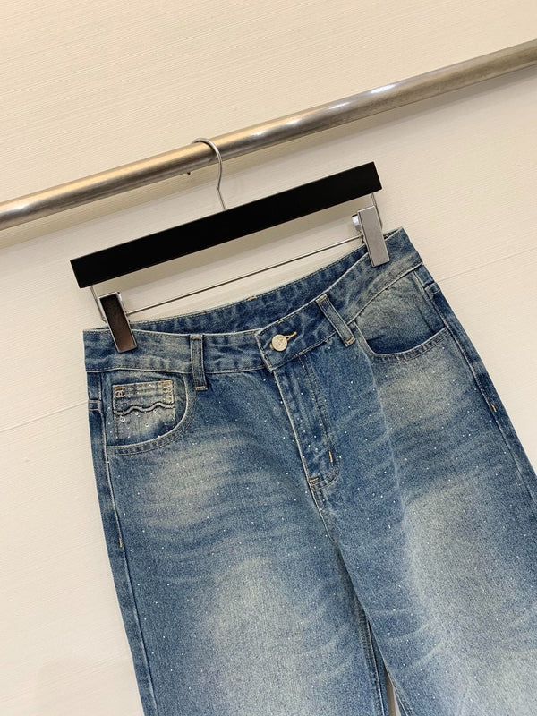 Chanel 2026 Jean Droit Orné de Strass 155198
