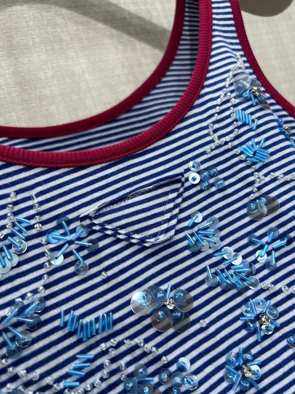 Pra 2026 Tank Top Blue Red Cotton 399200