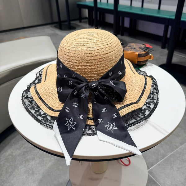 Chapeau de soleil Chanel en raphia 219142