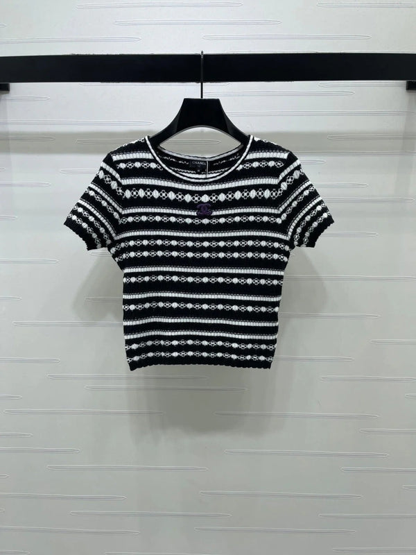 CC 2026 Crochet Knit Short Sleeve Cotton Polyamide 380684