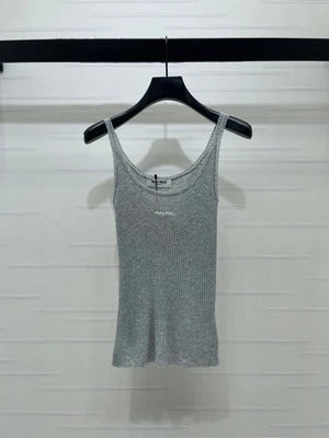 Miu 2026 Camisole Knitted Vest Wool 375076