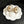 Boucles d'oreilles CC Double C Perle Blanche Dorée