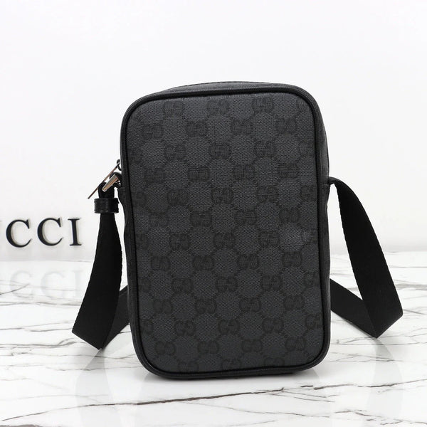 GG 2026 Essence Classic Mini Bag 20cm Black Canvas Leather