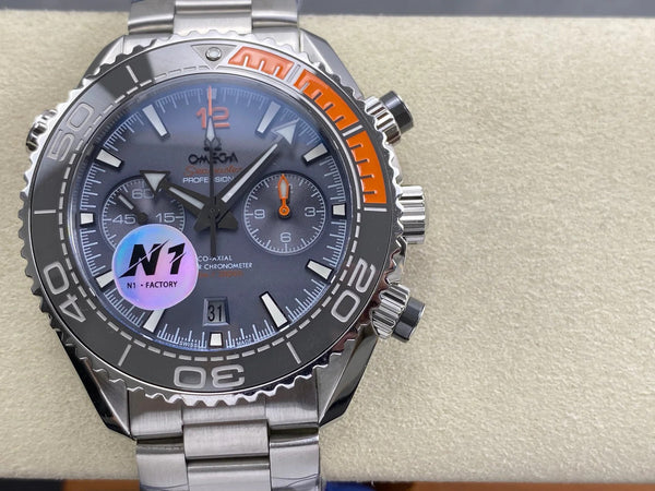 Omega Seamaster 46mm Dark Gray Dial Black Bezel Steel