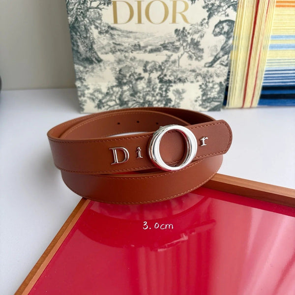 CD 2026 My Dior Belt 3.0cm Smooth Calfskin 116705