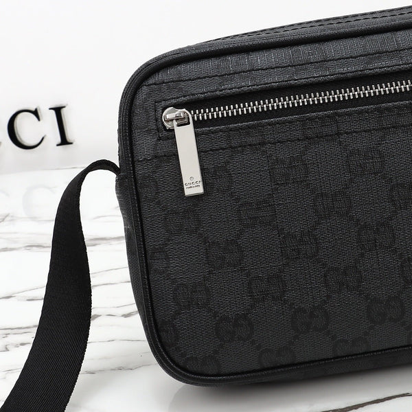 GG 2026 Essence Classic Mini Bag 22cm Black Canvas Leather